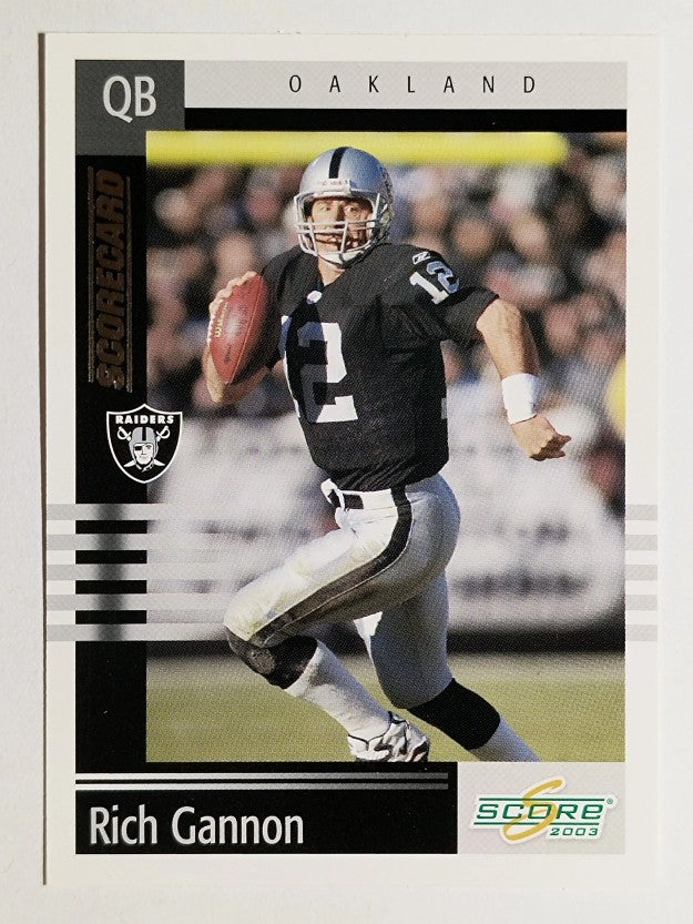 2003 Score Scorecard #102 Rich Gannon
