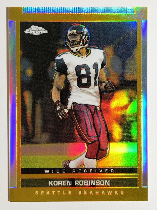 2003 Topps Draft Picks and Prospects Chrome Gold Refractors #104 Koren Robinson