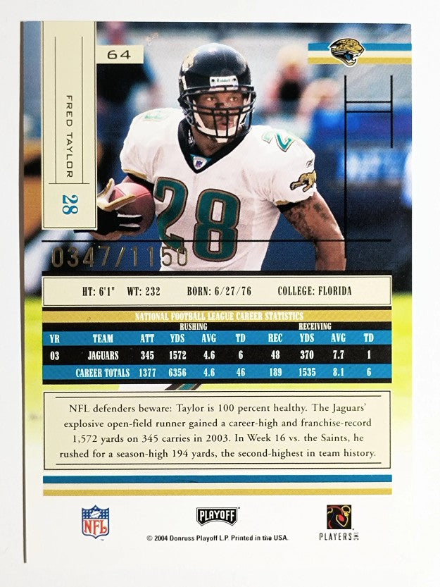 2004 Absolute Memorabilia #64 Fred Taylor