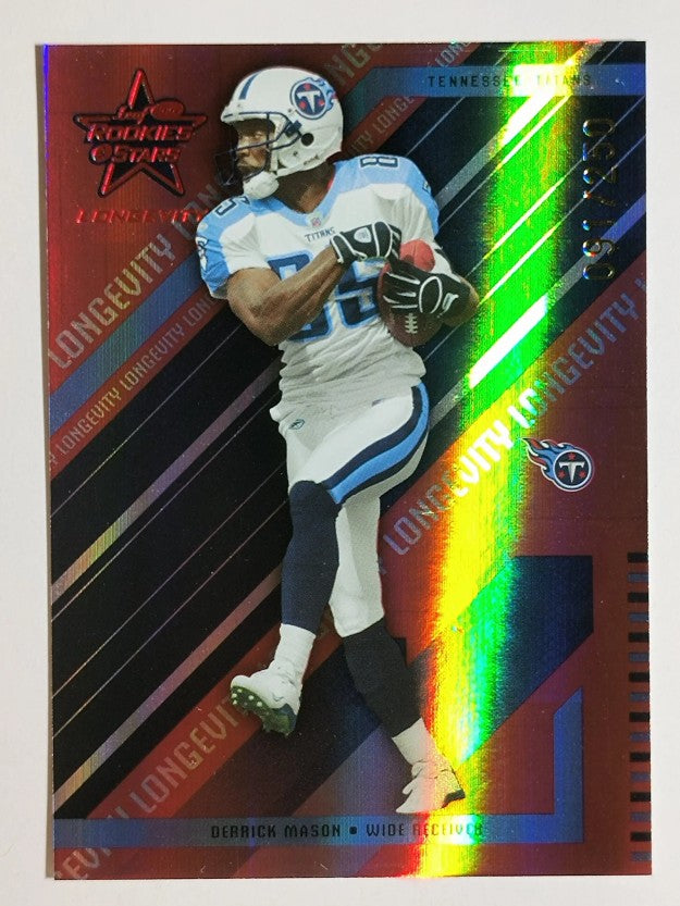 2004 Leaf Rookies and Stars Longevity Ruby #88 Derrick Mason