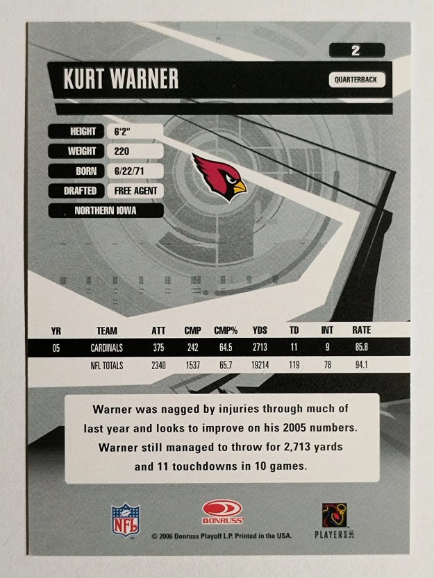 2006 Donruss Elite #2 Kurt Warner