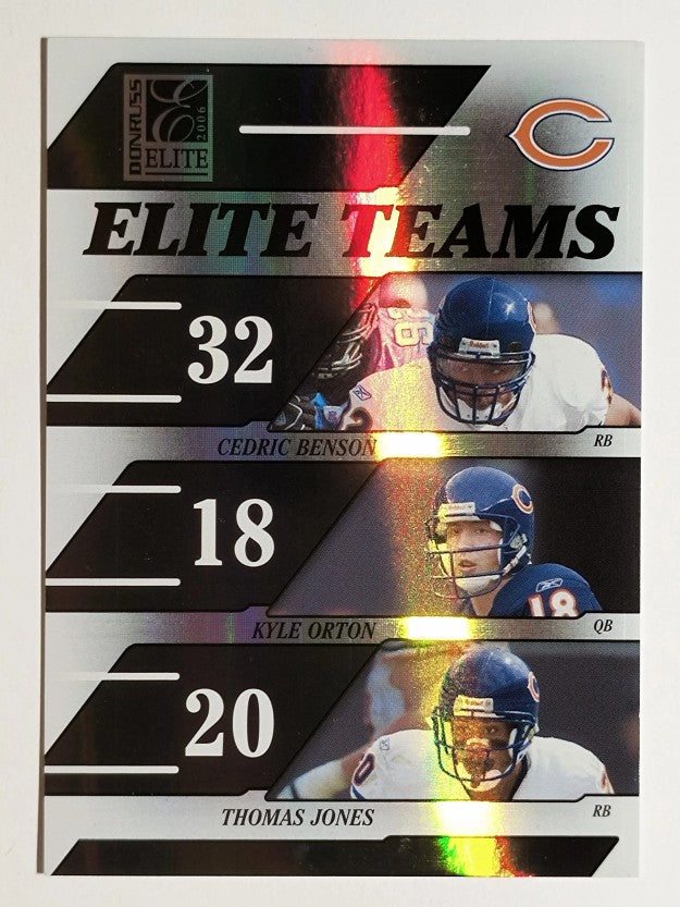2006 Donruss Elite Elite Teams Black #4 Cedric Benson/Kyle Orton/Thomas Jones