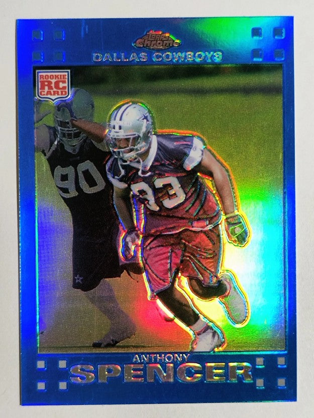 2007 Topps Chrome Blue Refractors #TC234 Anthony Spencer