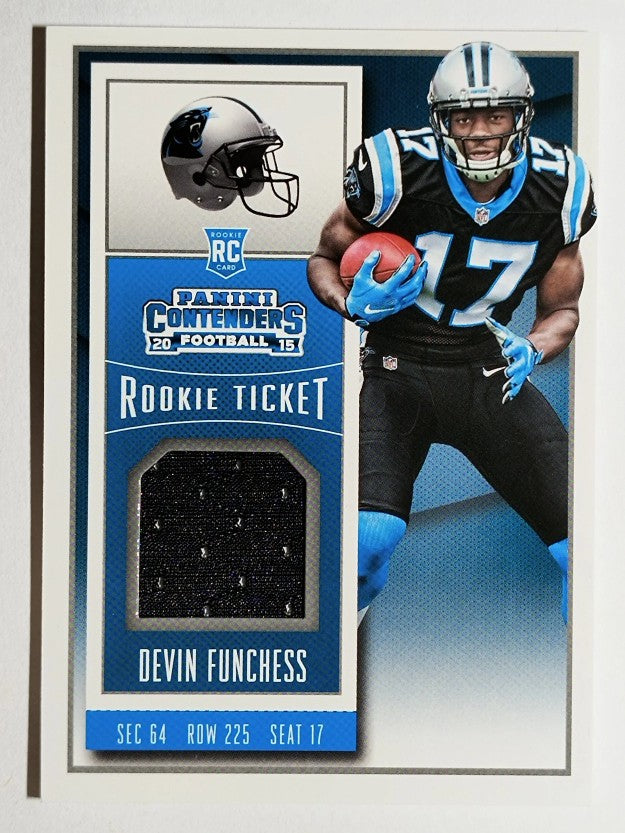 2015 Panini Contenders Rookie Ticket Swatches #39 Devin Funchess