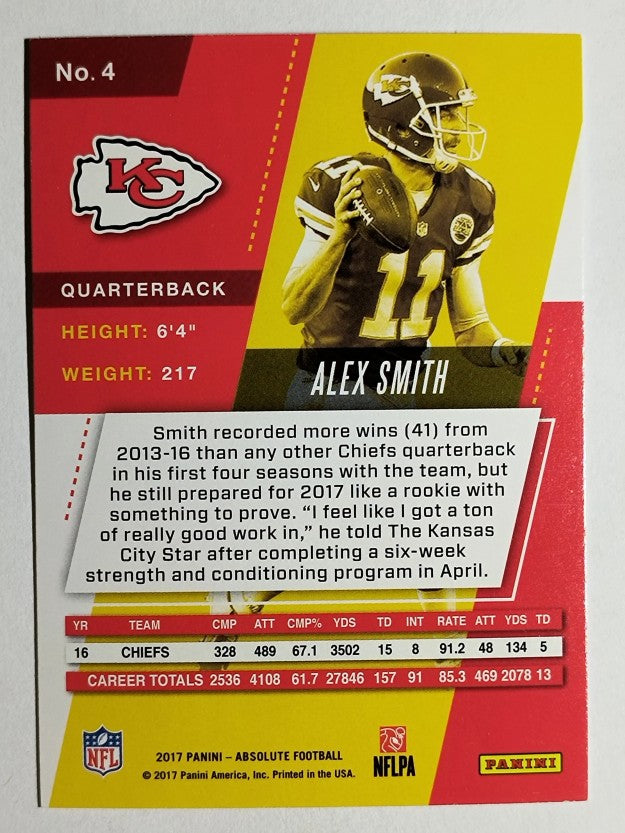 2017 Absolute #4 Alex Smith
