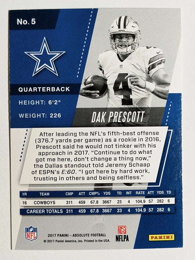 2017 Absolute #5 Dak Prescott