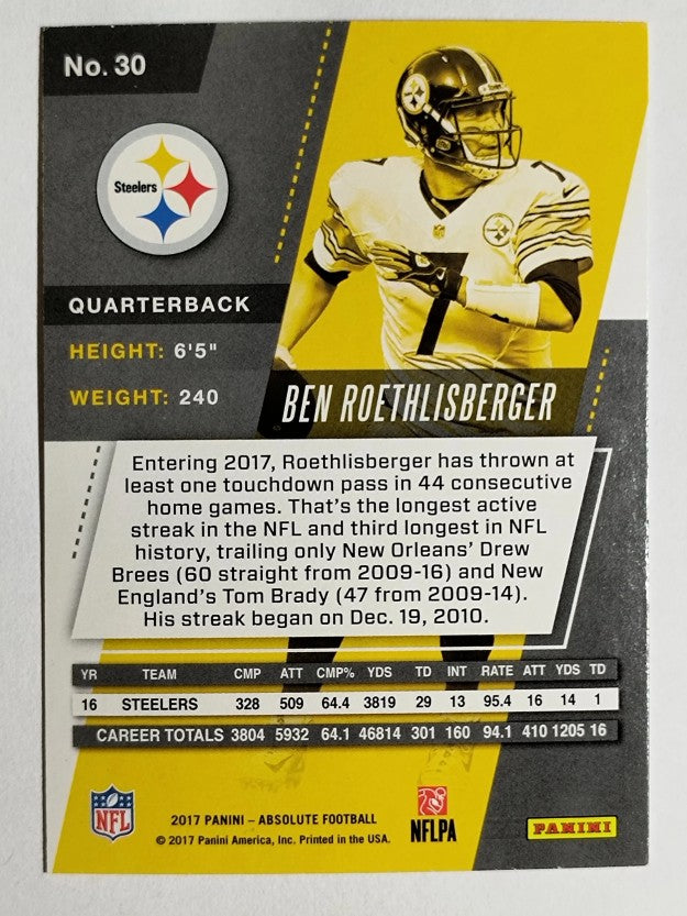 2017 Absolute #30 Ben Roethlisberger