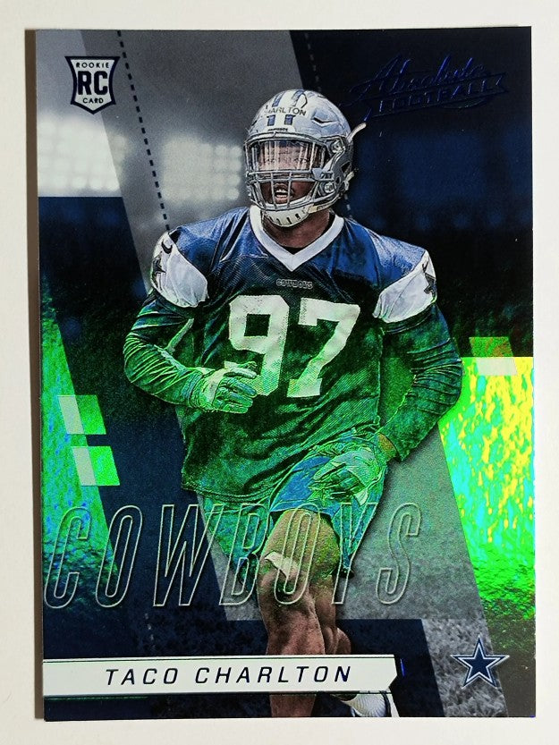 2017 Absolute Spectrum Blue #164 Taco Charlton