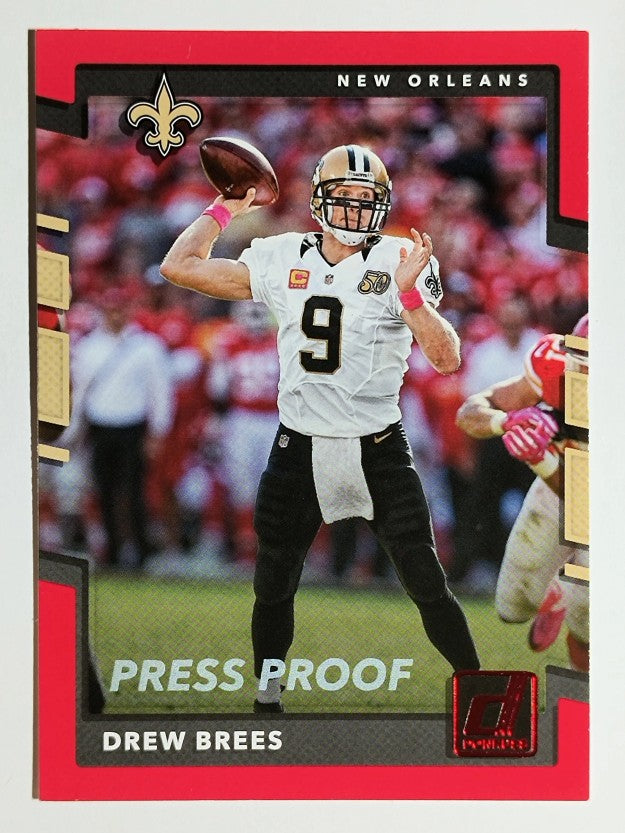 2017 Donruss Press Proofs Red #200 Drew Brees
