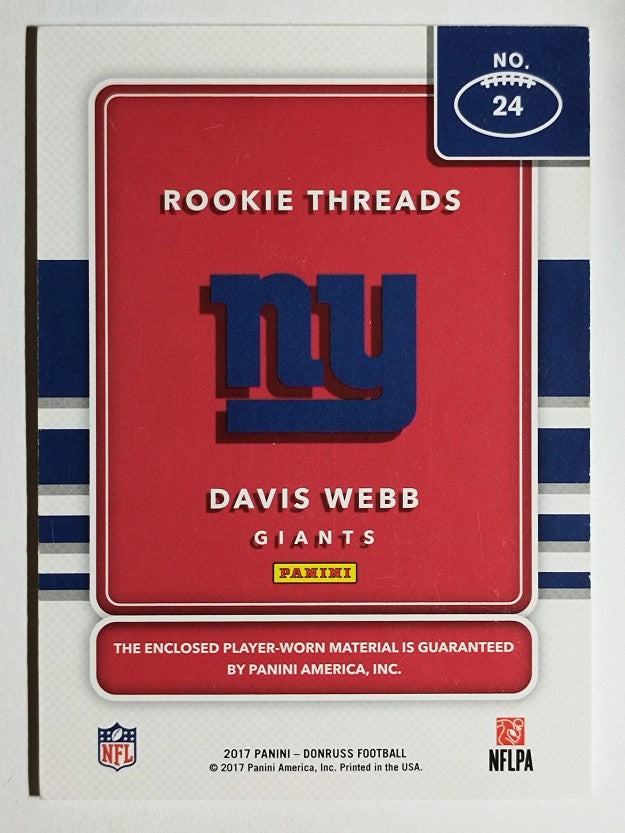 2017 Donruss Rookie Threads Red #24 Davis Webb