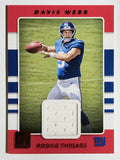 2017 Donruss Rookie Threads Red #24 Davis Webb