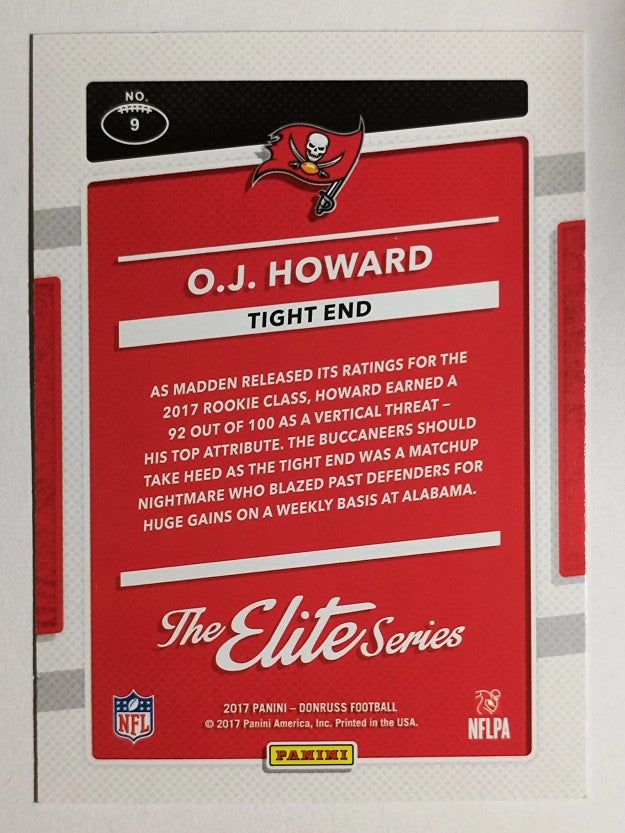 2017 Donruss The Elite Series Rookies #9 O.J. Howard