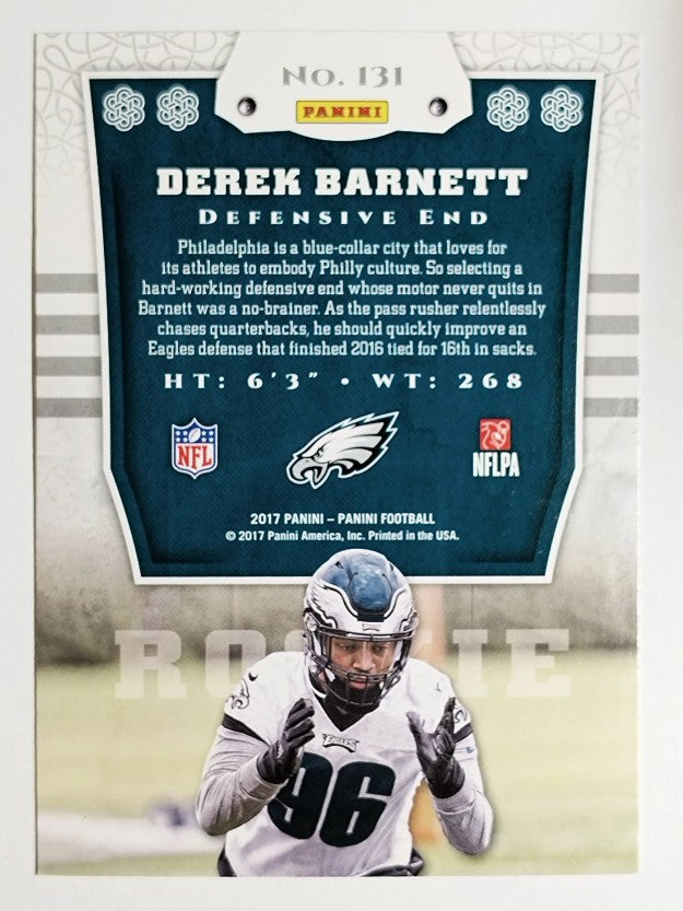 2017 Panini #131 Derek Barnett RC