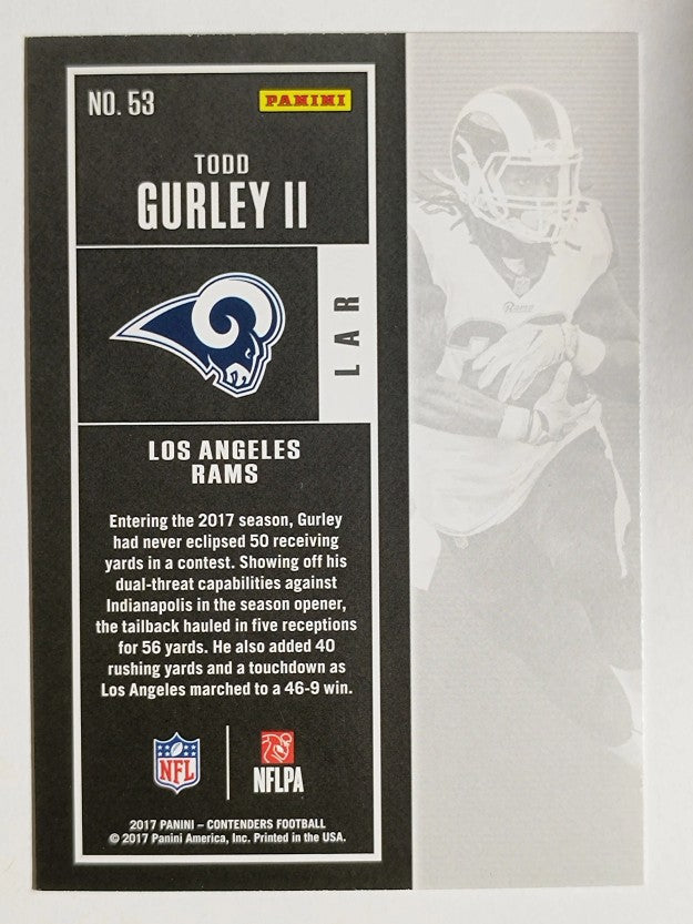 2017 Panini Contenders #53 Todd Gurley II