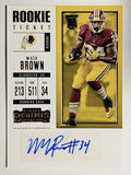 2017 Panini Contenders #299 Mack Brown AU RC