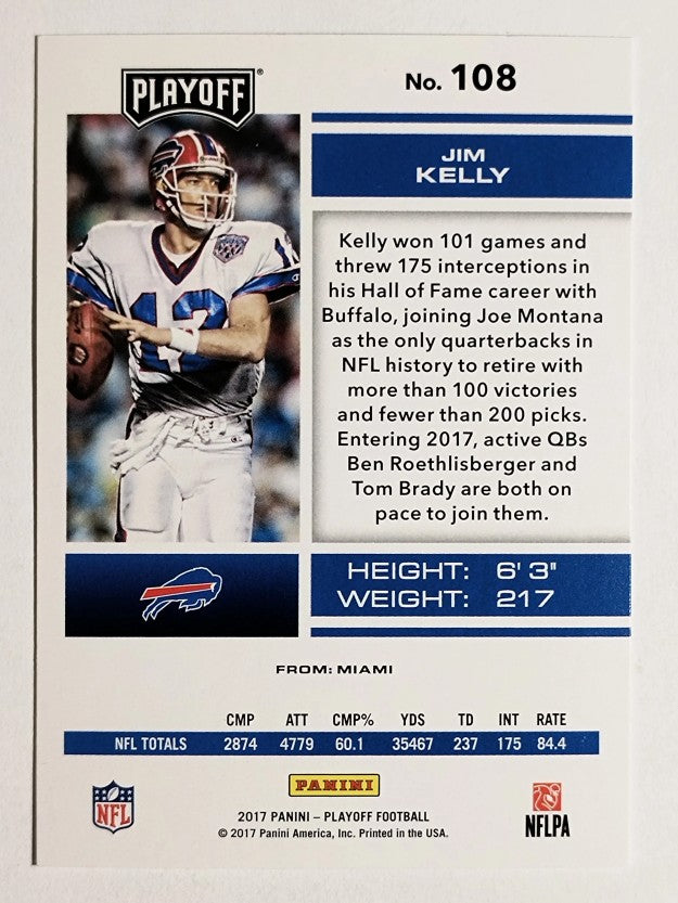2017 Playoff Goal Line #108 Jim Kelly