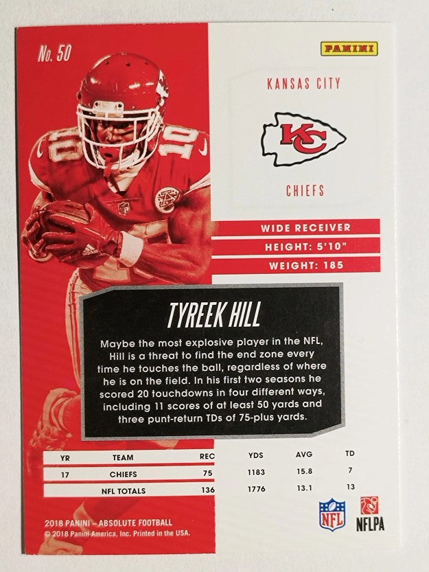 2018 Absolute #50 Tyreek Hill