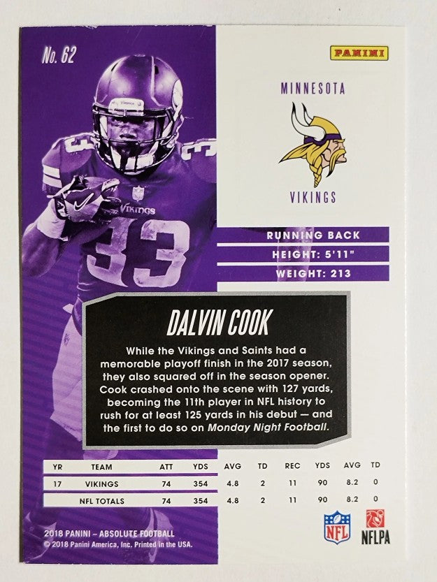 2018 Absolute #62 Dalvin Cook