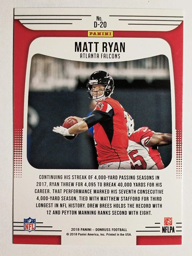 2018 Donruss Dominators #20 Matt Ryan