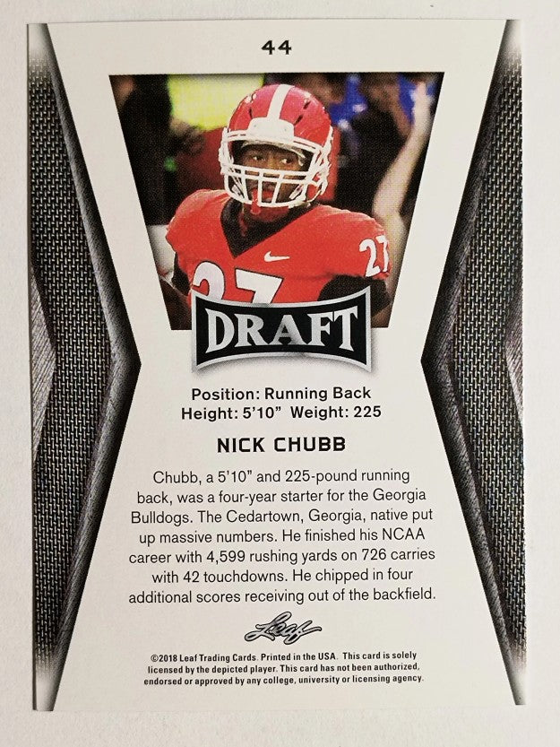 2018 Leaf Draft #44 Nick Chubb