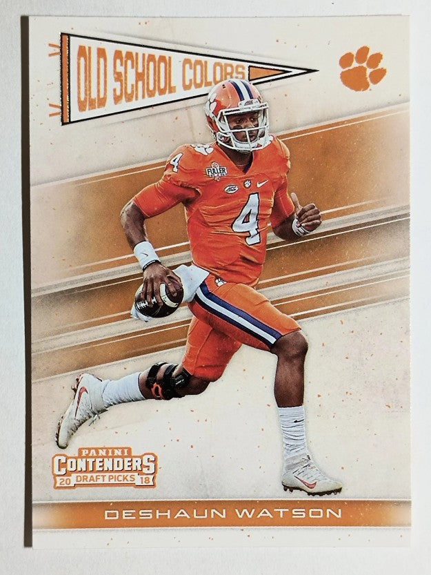 2018 Panini Contenders Draft Picks Old School Colors #8 Deshaun Watson
