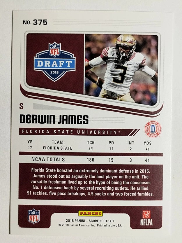 2018 Score #375 Derwin James RC