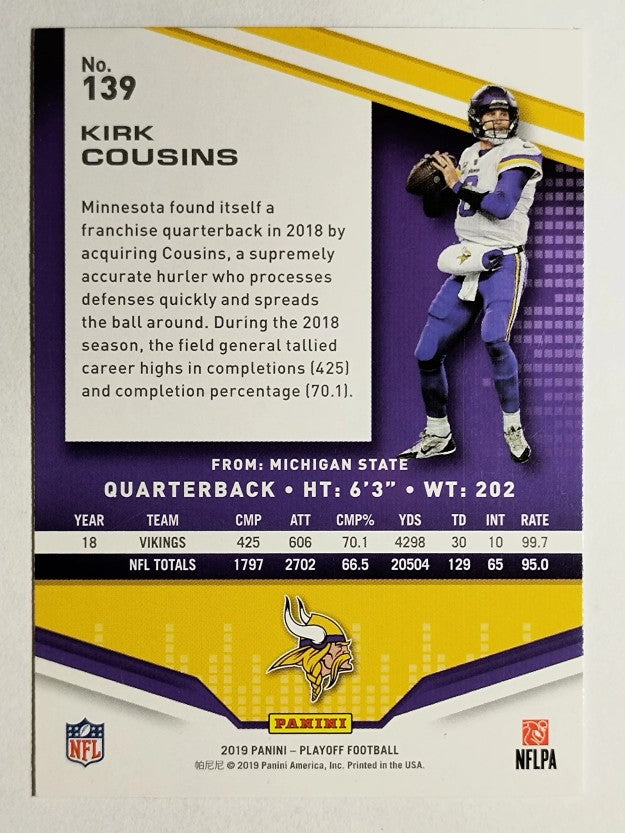2019 Playoff #139 Kirk Cousins