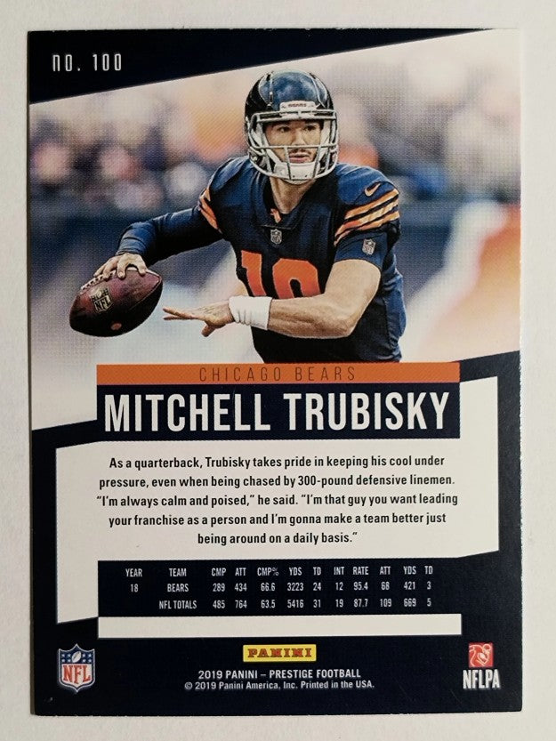 2019 Prestige #100 Mitchell Trubisky