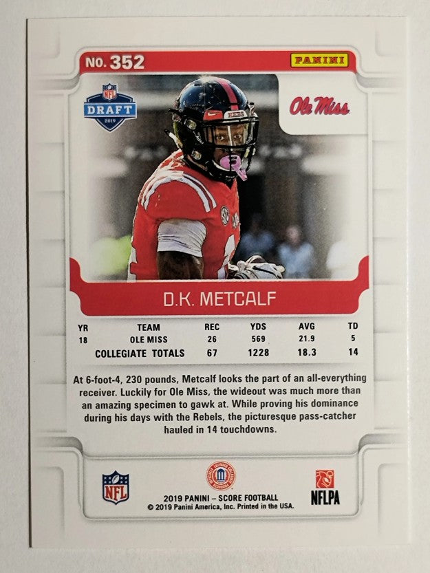 2019 Score #352 D.K. Metcalf RC