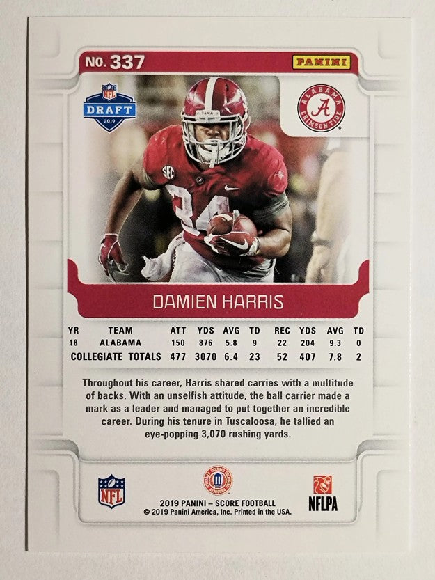 2019 Score Red #337 Damien Harris