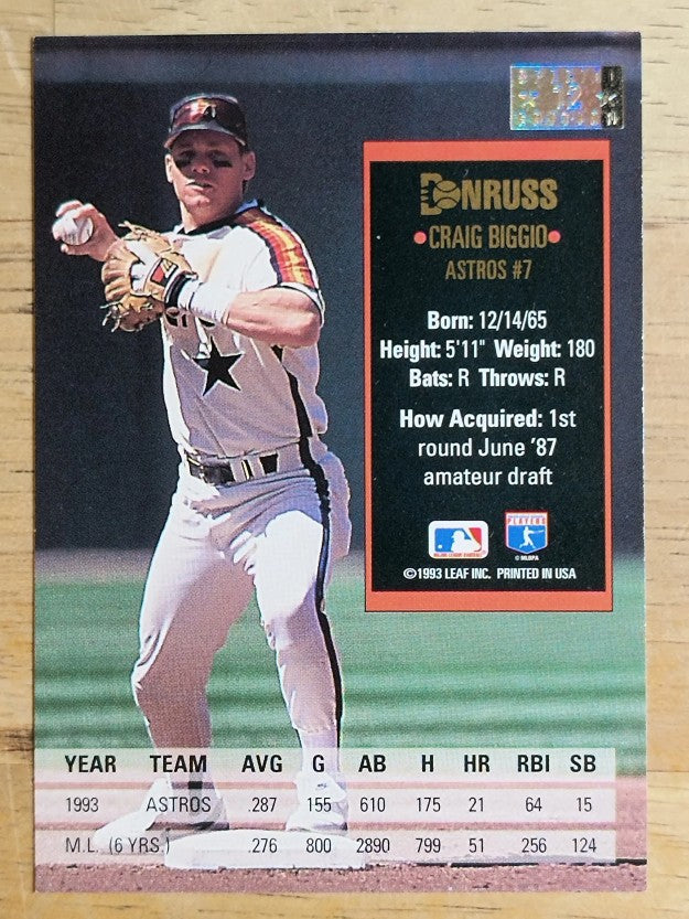 1994 Donruss Special Edition #12 Craig Biggio