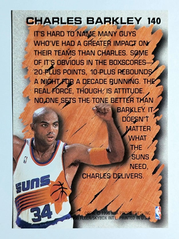 1996-97 Fleer #140 Charles Barkley HL