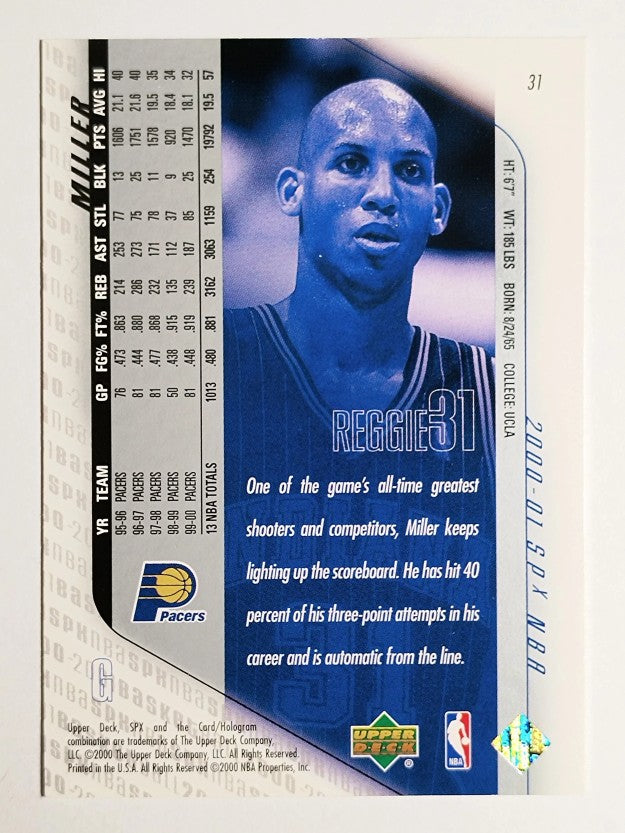 2000-01 SPx #31 Reggie Miller