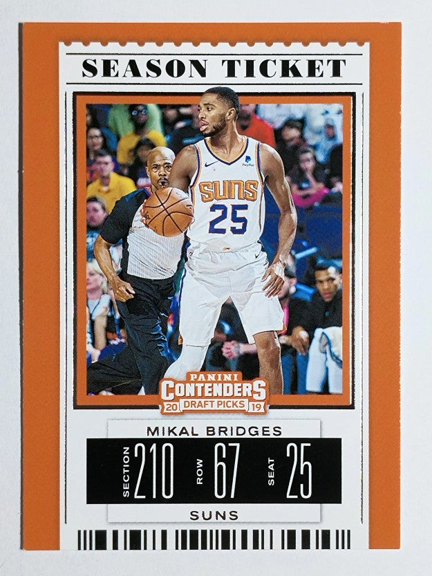 2019-20 Panini Contenders Draft Picks Variations #42 Mikal Bridges