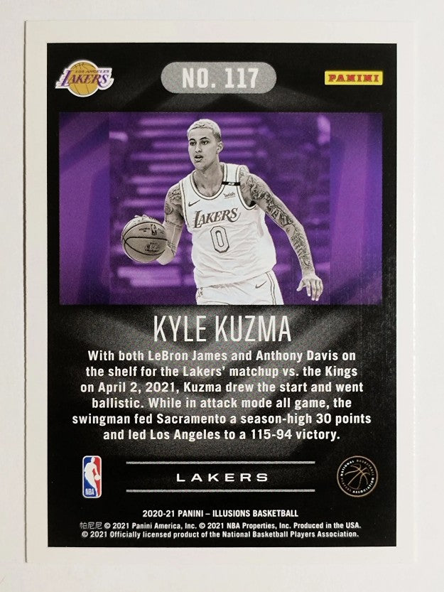 2020-21 Panini Illusions #117 Kyle Kuzma
