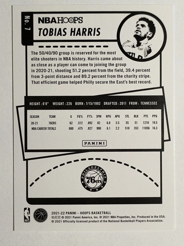 2021-22 Hoops #7 Tobias Harris