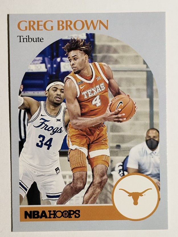 2021-22 Panini Chronicles Draft Picks Black #64 Greg Brown III/Hoops Retro