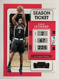 2021-22 Panini Contenders #22 Kawhi Leonard