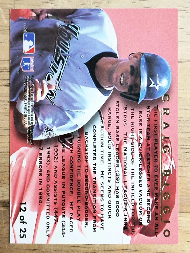 1995 Ultra Award Winners Gold Medallion #12 Craig Biggio