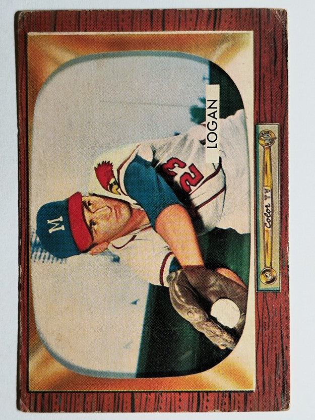1955 Bowman #180 Johnny Logan (VG)