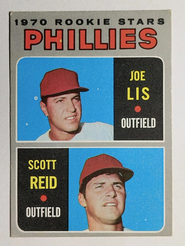 1970 Topps #56 Rookie Stars/Joe Lis RC/Scott Reid RC (VGEX)