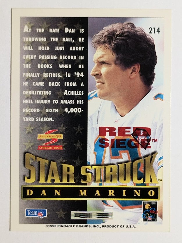 1995 Score Red Siege #214 Dan Marino SS