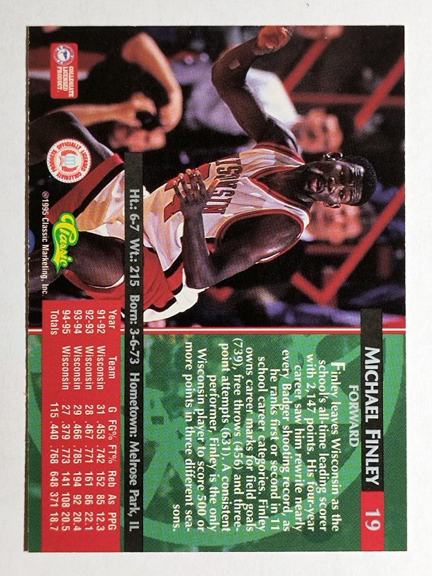1995 Classic #19 Michael Finley