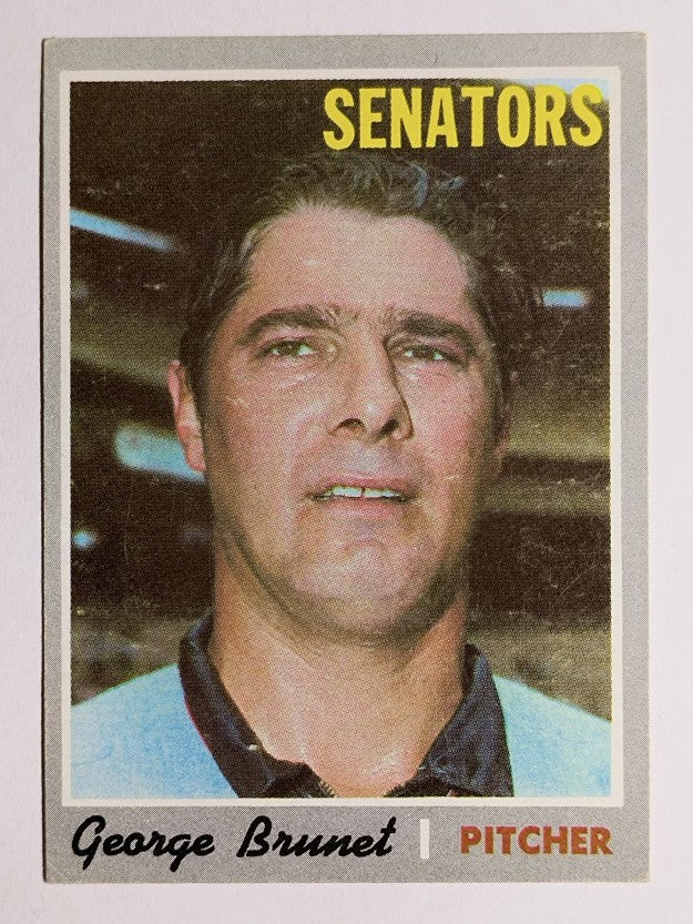 1970 Topps #328 George Brunet (EX)