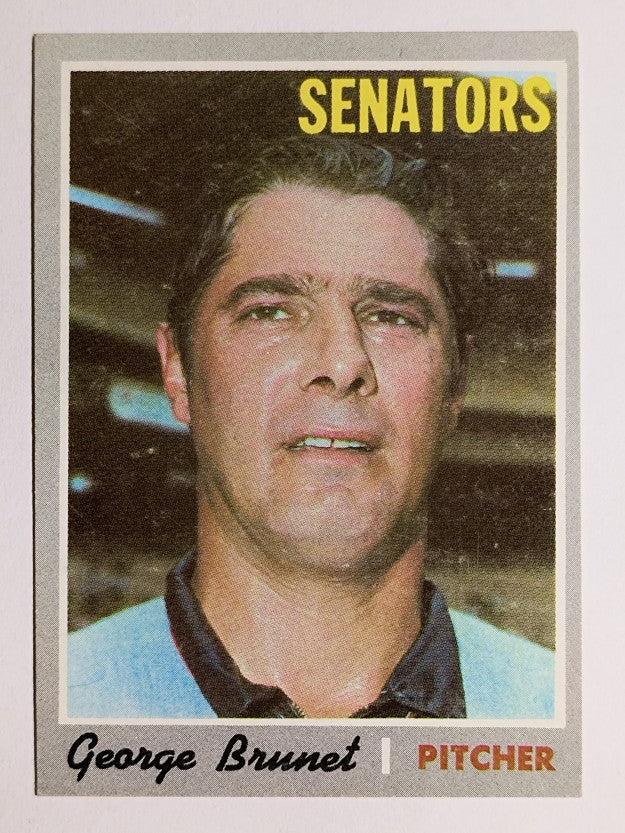 1970 Topps #328 George Brunet (VGEX)