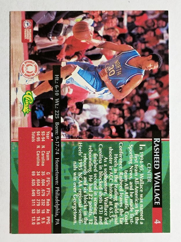 1995 Classic #4 Rasheed Wallace