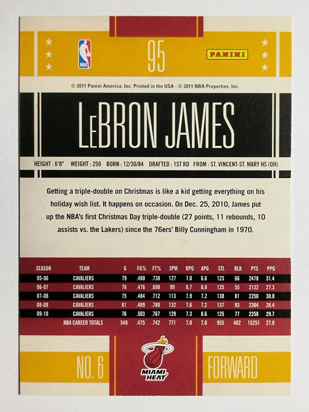 2010-11 Classics #95 LeBron James