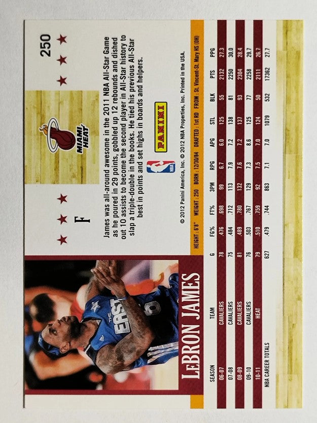2011-12 Hoops #250 LeBron James