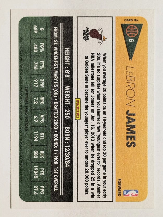 2012-13 Panini Past and Present #6 LeBron James