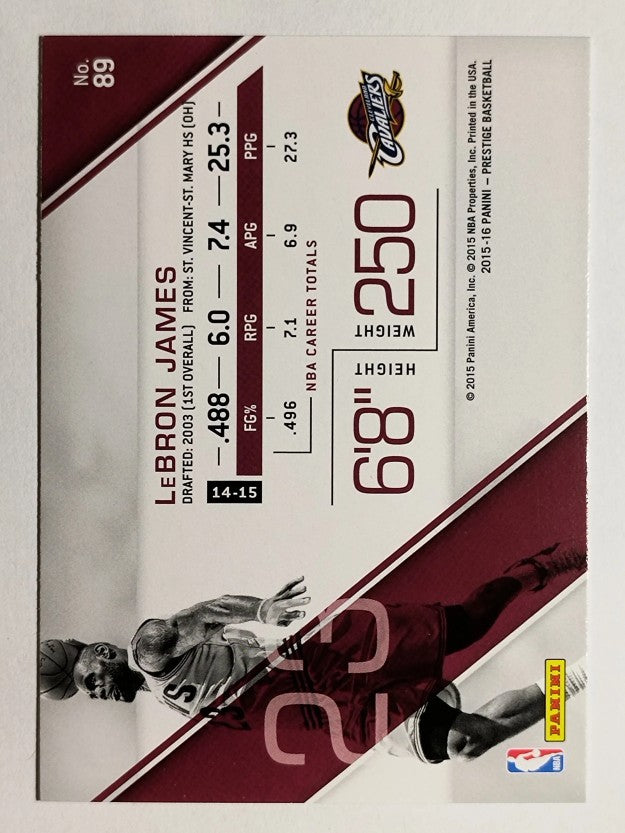 2015-16 Prestige #89 LeBron James